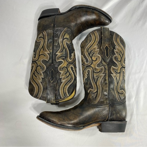 Corral Black Embroidered J Toe Men’s C3808 Leather Western Boot 8D - Picture 3 of 11